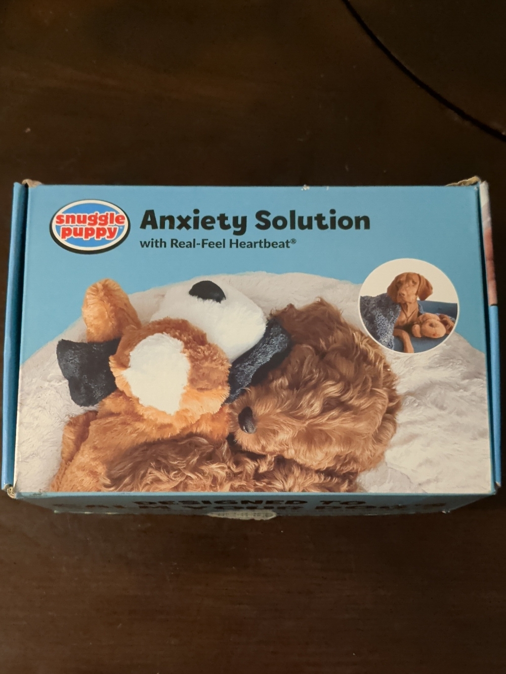 Anxiety Solution Plush Dog Toy By Snuggle Puppy - Brown Heartbeat And Heat NWT